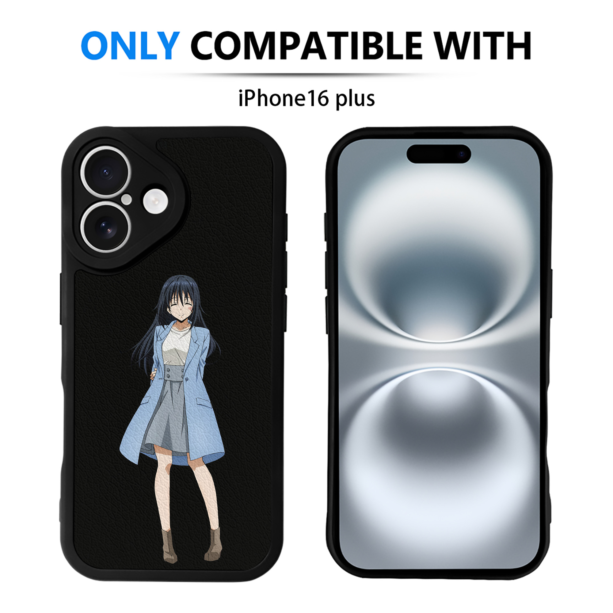 （画像用） 転スラ Regarding Reincarnated to Slime 【iPhone 16シリーズ対応】シリコンスマホケース（レザー調） 材質：シリコン